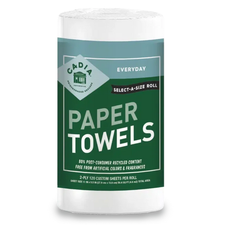 100% Recycled Paper Towels (120 Custom Sheets 2-Ply)-Paper Towels-AlchePharma