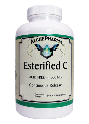 AlchePharma Esterified C 1000 mg with Calcium Polyascorbate - Continuous Release Non-Acidic Vitamin C-AlchePharma