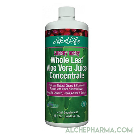 Aloe Life Cherry Berry Whole Leaf Aloe Juice Concentrate-AlchePharma