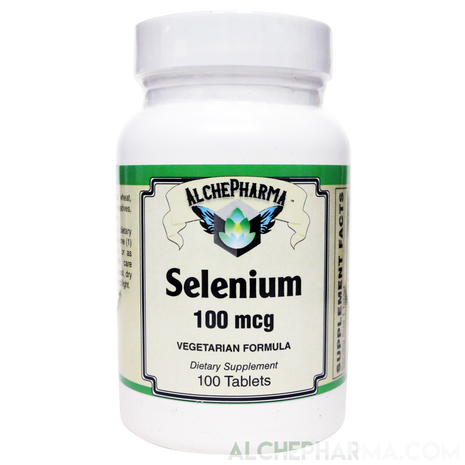 Selenium 100 mcg Vegetarian Formula-Minerals-AlchePharma