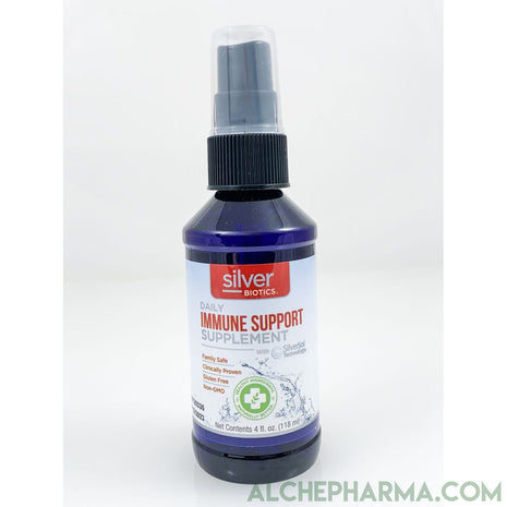 Silver Biotics Daily Immune Support Supplement 10 ppm  Nano Technology 4 oz spray