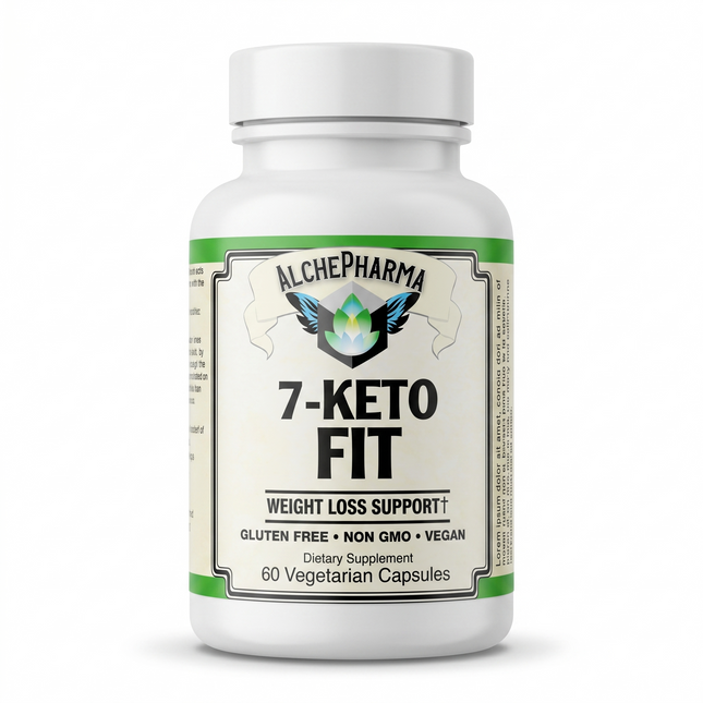 7-Keto Fit. 7-Keto ® (3-acetyl-7-oxo-dehydroepiandrosterone) / EGCG/ChromeMate® 30 Day Supply, 60 Vcaps-Diet-AlchePharma