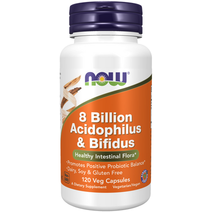 8 Billion Acidophilus & Bifidus Veg Capsules-Digestive Support-AlchePharma