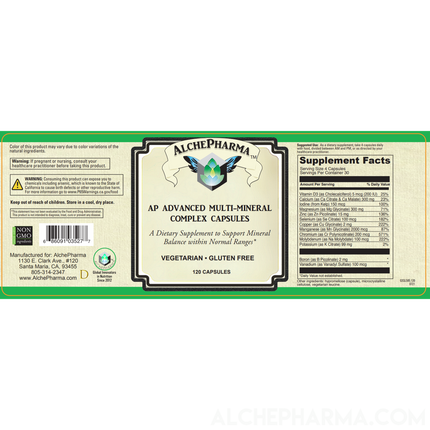 AP Advanced Multi-Mineral Complex Capsules-AlchePharma