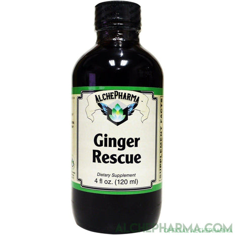 AP Ginger Rescue Certified Organic Fresh and Dry Ginger Root Concentrate 48 Servings per 4 oz. - AlchePharma