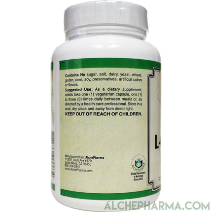 Acetyl L-Carnitine 500 mg Vegetarian Capsules-AlchePharma-30 Veg Caps-AlchePharma