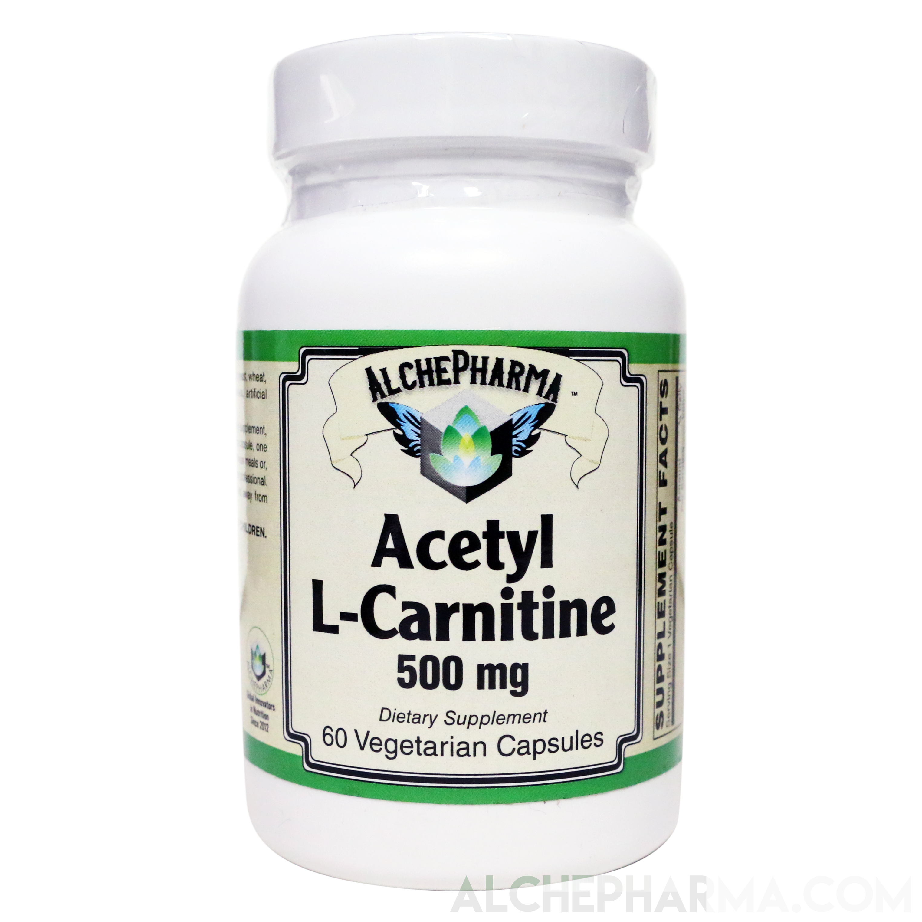 Acetyl L-Carnitine- 500 mg Vegetarian Capsules AlchePharma Acetyl L-Carnitine- 500 mg Vegetarian Capsules AlchePharma