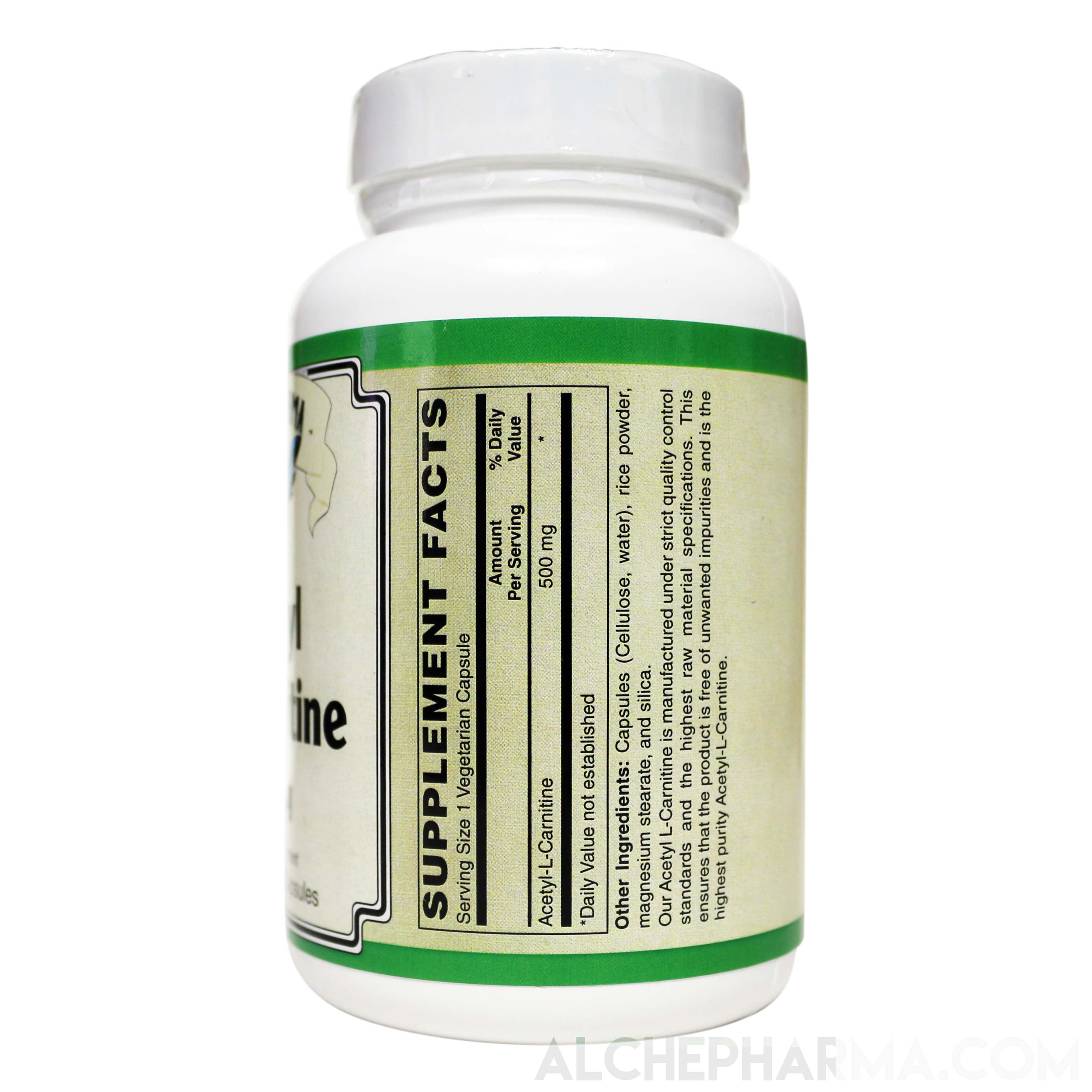 Acetyl L-Carnitine- 500 mg Vegetarian Capsules AlchePharma Acetyl L-Carnitine- 500 mg Vegetarian Capsules AlchePharma