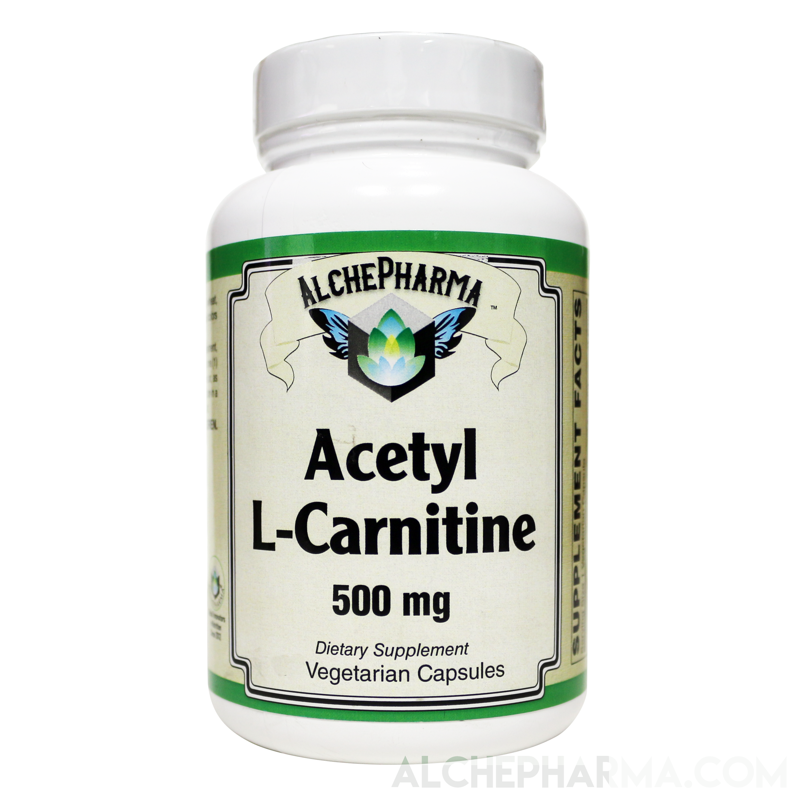 Acetyl L-Carnitine- 500 mg Vegetarian Capsules AlchePharma Acetyl L-Carnitine- 500 mg Vegetarian Capsules AlchePharma