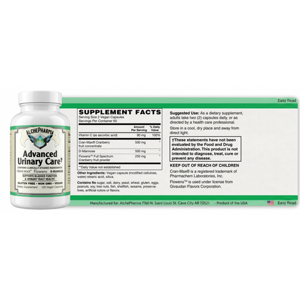 AlchePharma™ Advanced Urinary Guard: The Triple-Action Phytochemical Powerhouse-Urinary Tract Health-AlchePharma
