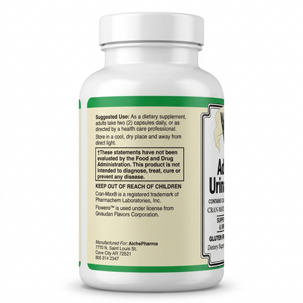 AlchePharma™ Advanced Urinary Guard: The Triple-Action Phytochemical Powerhouse-Urinary Tract Health-AlchePharma