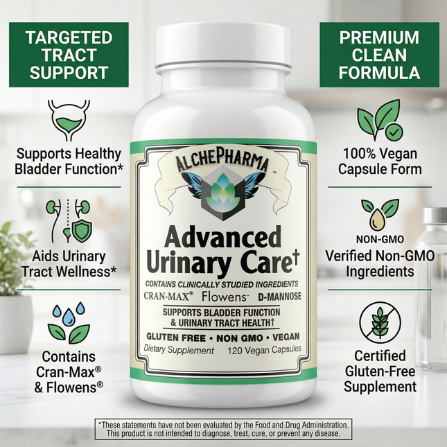 AlchePharma™ Advanced Urinary Guard: The Triple-Action Phytochemical Powerhouse-Urinary Tract Health-AlchePharma