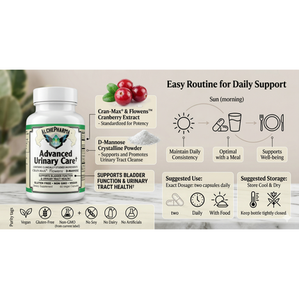 AlchePharma™ Advanced Urinary Guard: The Triple-Action Phytochemical Powerhouse-Urinary Tract Health-AlchePharma