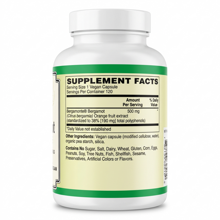 AlchePharma Bergamonte® 500 mg High-Potency Extract-Herbal Supplement-AlchePharma