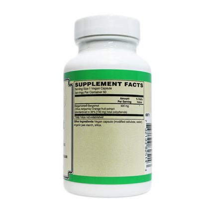 AlchePharma Bergamonte standardized bergamot extract label
