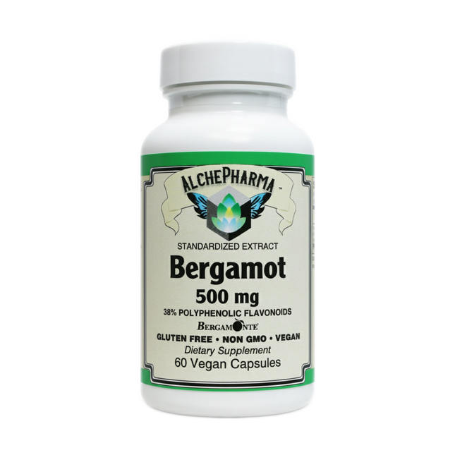 AlchePharma Bergamonte citrus bergamot extract supplement bottle