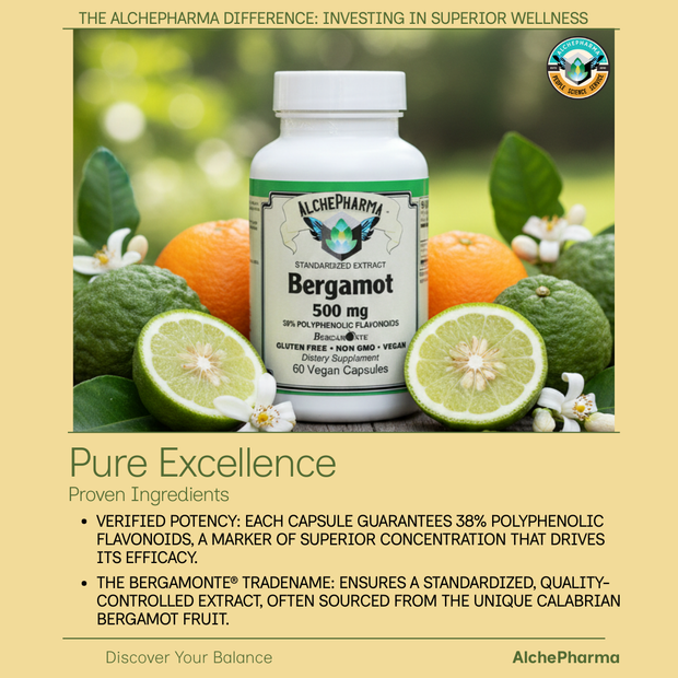 AlchePharma Bergamonte® 500 mg High-Potency Extract-AlchePharma