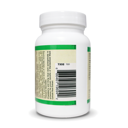 Black Cohosh Extract Plus label, barcode side, UPC 686461196942