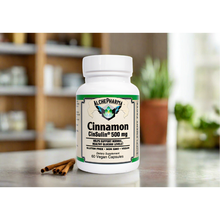 AlchePharma CinSulin® Water-Soluble Cinnamon Extract 500 mg-AlchePharma
