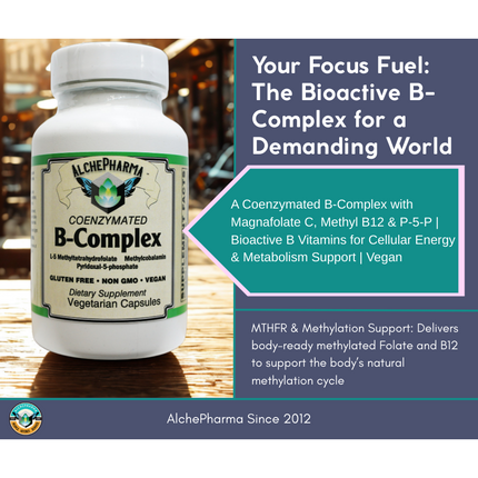 AlchePharma Coenzymated B-Complex Elite-B Vitamin-AlchePharma