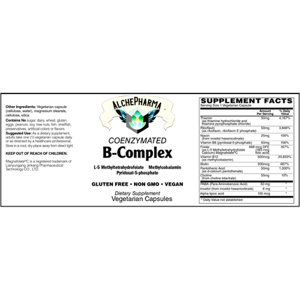 Coenzymated B-Complex High Potency One Daily-B Vitamin-AlchePharma