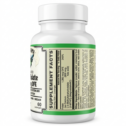 AlchePharma Coenzymated Methylfolate with Magnafolate®C | 1,360 mcg DFE-Vitamin-AlchePharma