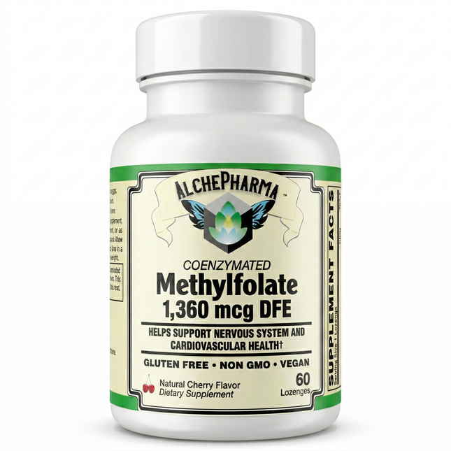 AlchePharma Coenzymated Methylfolate with Magnafolate®C | 1,360 mcg DFE-Vitamin-AlchePharma