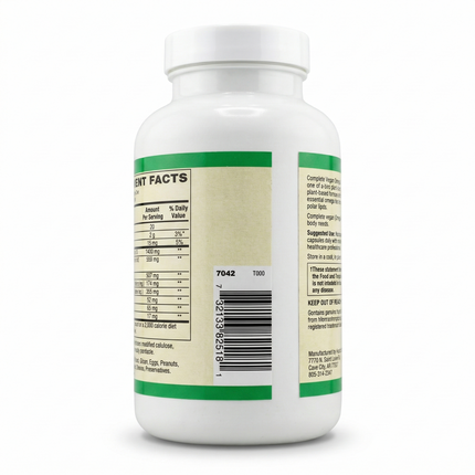 AlchePharma Complete Vegan Omega: Full-Spectrum Algae Oil with AlgaLab® Polar Lipids-AlchePharma