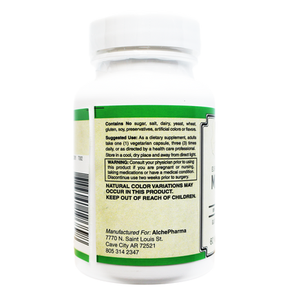 Milk Thistle Extract Plus ( European standardized, EUROMED S.A. ) , Standardized to 80% Silymarin providing 140mg per capsule-Herb-AlchePharma