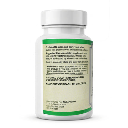 AlchePharma European Standardized Milk Thistle 175 mg: A Synergistic Complex-Herb-AlchePharma