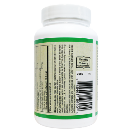 Milk Thistle Extract Plus ( European standardized, EUROMED S.A. ) , Standardized to 80% Silymarin providing 140mg per capsule-Herb-AlchePharma