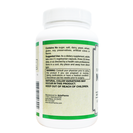 Milk Thistle Extract Plus ( European standardized, EUROMED S.A. ) , Standardized to 80% Silymarin providing 140mg per capsule-Herb-AlchePharma