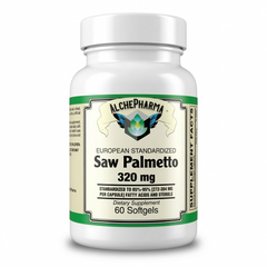 AlchePharma™ European Standardized Saw Palmetto | 320mg High-Potency Extract (85%-95% Fatty Acids)-Herb-AlchePharma