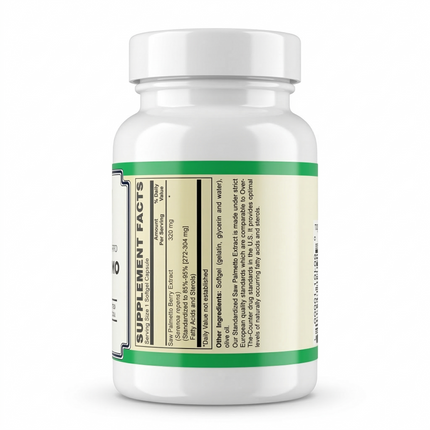 AlchePharma™ European Standardized Saw Palmetto | 320mg High-Potency Extract (85%-95% Fatty Acids)-Herb-AlchePharma