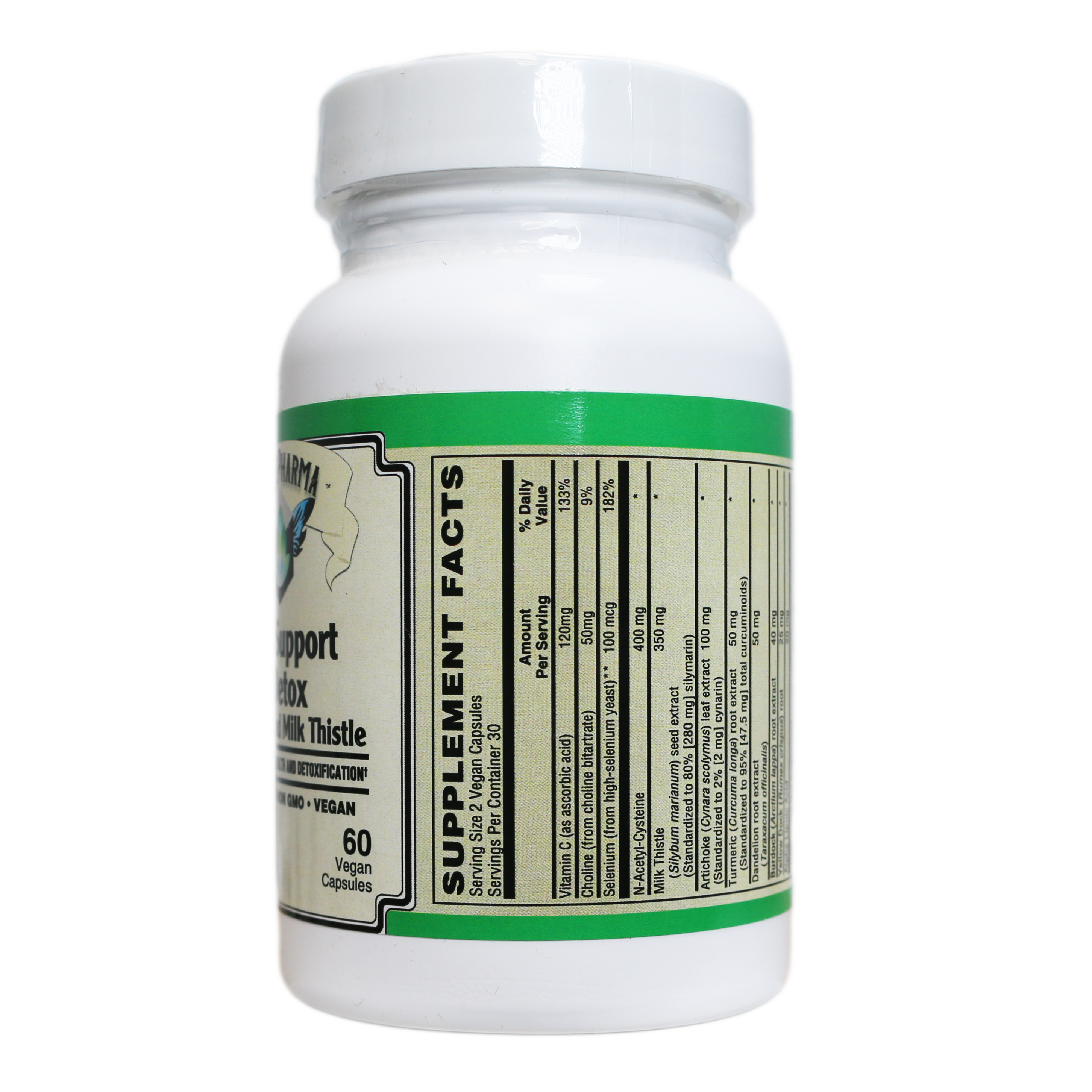 AlchePharma Liver Support & Detox with NAC and Milk Thistle AlchePharma Liver Support & Detox with NAC and Milk Thistle