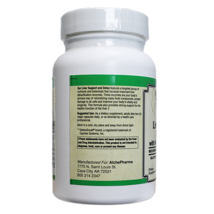 AlchePharma Liver Support & Detox with NAC and Milk Thistle-Liver Support-AlchePharma