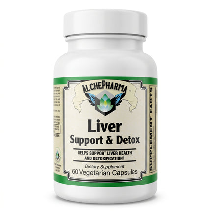 AlchePharma Liver Support & Detox with NAC and Milk Thistle-Liver Support-AlchePharma