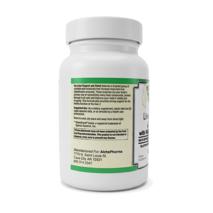 AlchePharma Liver Support & Detox with NAC and Milk Thistle