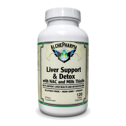 AlchePharma Liver Support & Detox with NAC and Milk Thistle