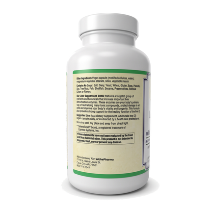AlchePharma Liver Support & Detox with NAC and Milk Thistle