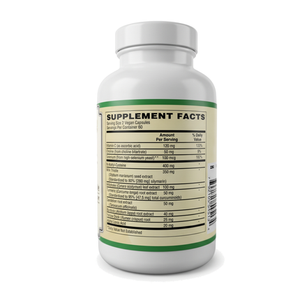 AlchePharma Liver Support & Detox with NAC and Milk Thistle