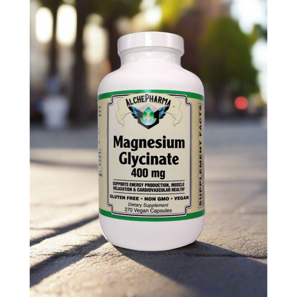 AlchePharma® Magnesium Glycinate 400mg-AlchePharma