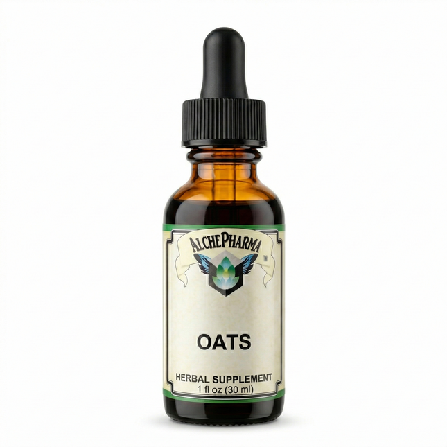 AlchePharma Organic Fresh Milky Oats (Avena fatua) - Potent 1:2 Liquid Extract-Herb-AlchePharma