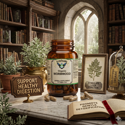 AlchePharma Organic Wormwood certified organic herb