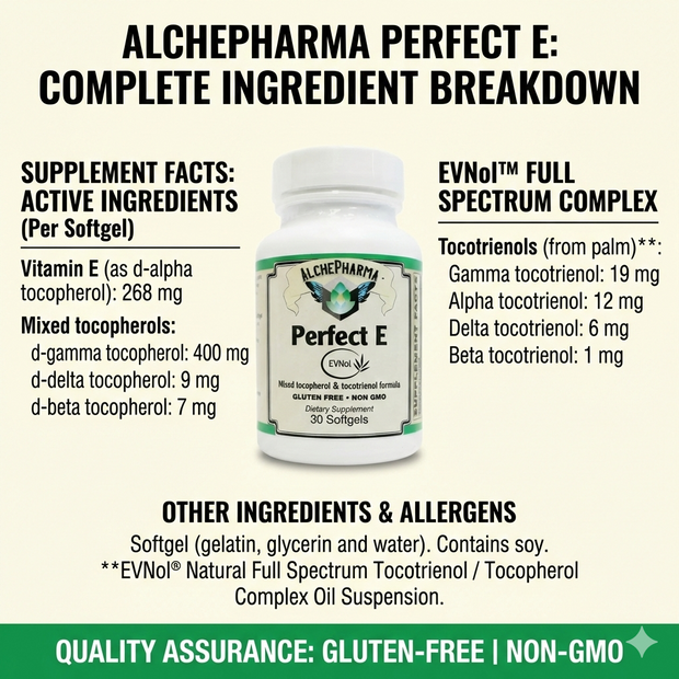AlchePharma Perfect E: The Apex of Vitamin E Science-Anti-Oxidant-AlchePharma
