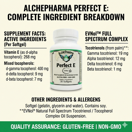 AlchePharma Perfect E: The Apex of Vitamin E Science-Anti-Oxidant-AlchePharma