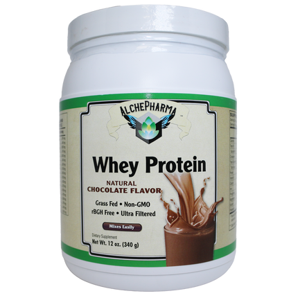 AlchePharma Premium Whey Blend (Concentrate & Isolate) - Natural Chocolate-Protein Powders-AlchePharma