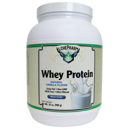 AlchePharma Premium Whey Blend (Concentrate & Isolate) - Natural Vanilla-Protein Powders-AlchePharma