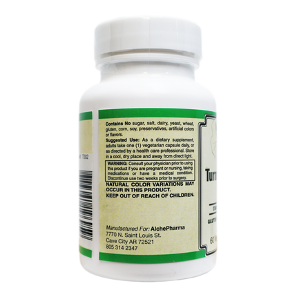 AlchePharma Radiant Turmeric 500: The Gold Standard 95% Curcuminoid Extract-Anti_Inflammatory-AlchePharma