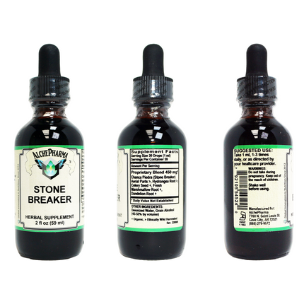 AlchePharma Stone Breaker Liquid Tincture: Natural Kidney Health Support-AlchePharma